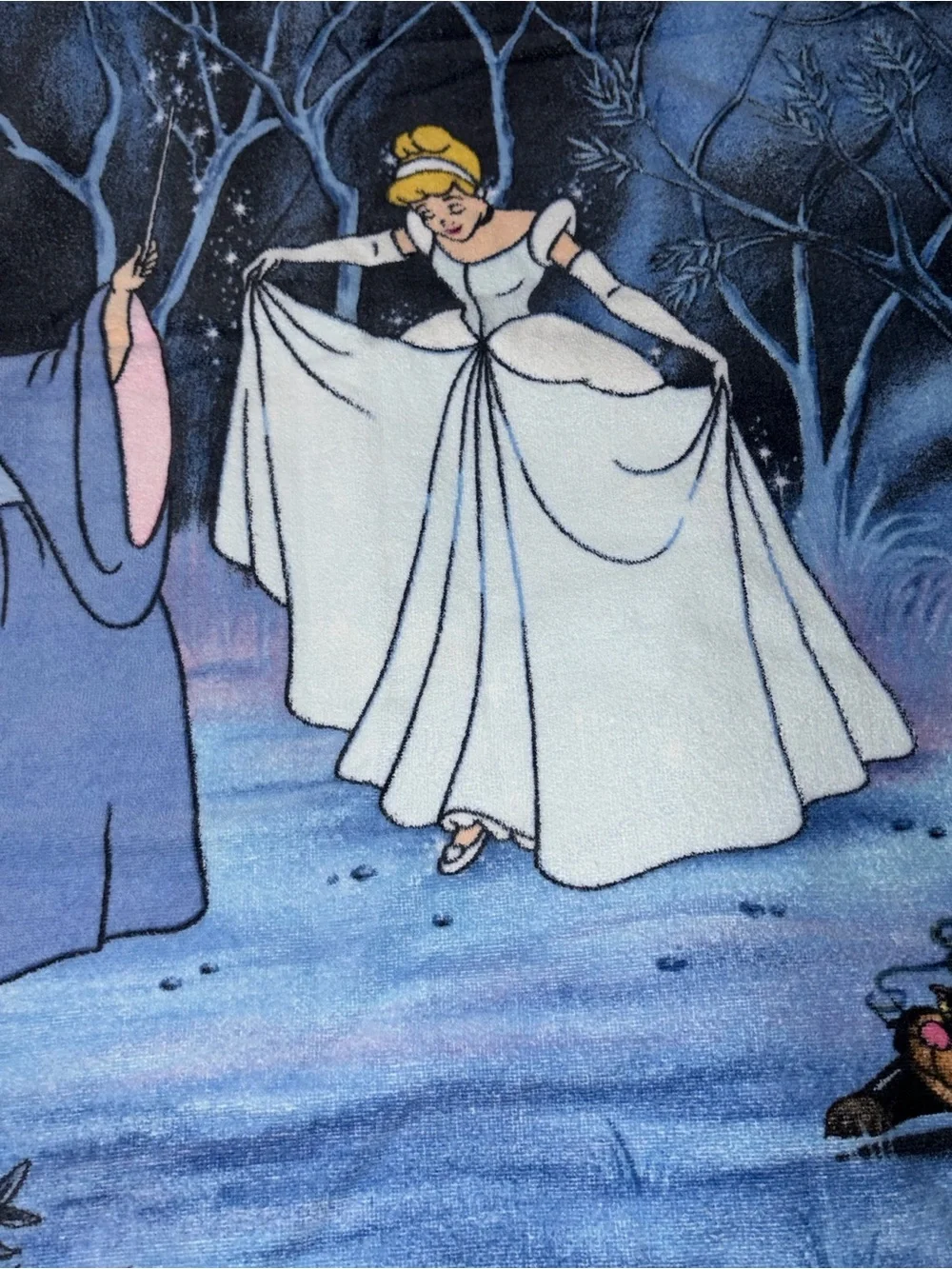 HTF Vintage disney Cinderella Castle Chariot And Horses Oversize 60” x 31”